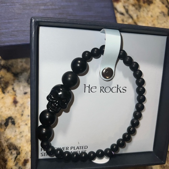 NIB He Rocks Skull Bracelet - Picture 2 of 2